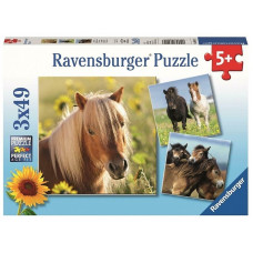 Ravensburger pusle 3x49 Horses R 08011