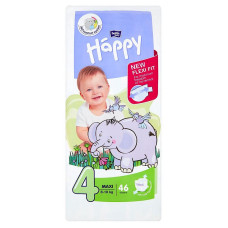 HAPPY Maxi mähkmed suurus 4, 8-18kg. 46tk