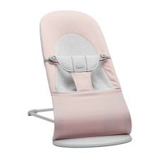 BABYBJORN Bouncer Balance Soft Cotton/Jersey lamamistool, Light Grey Frame Light pink/Grey 005189