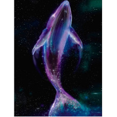 TSVETNOY diamond mosaiik 40x50cm Space Whale, LG242e