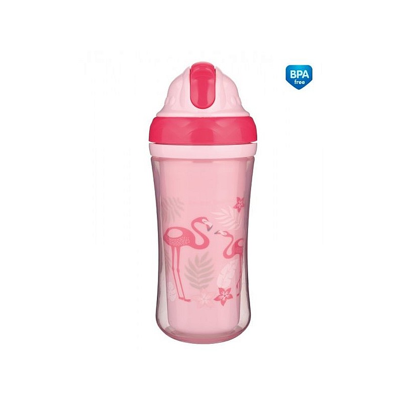 CANPOL BABIES Jungle joogipudel kõrrega 260ml 74/050 Flamingo ALLAHINDLUS