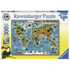 RAVENSBURGER pusle Maailma loomad, 300psc., 13257