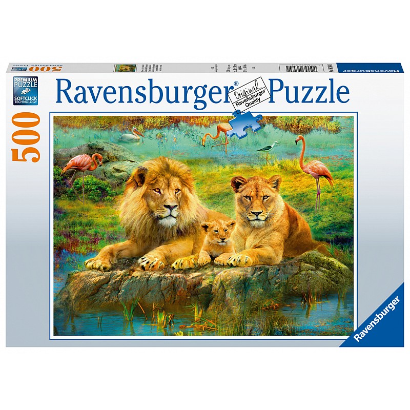 RAVENSBURGER pusle Lions in the Savannah, 500tk., 16584