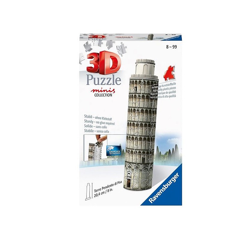 RAVENSBURGER 3D minihoonete pusle Pisa torn, 54tk, 11247