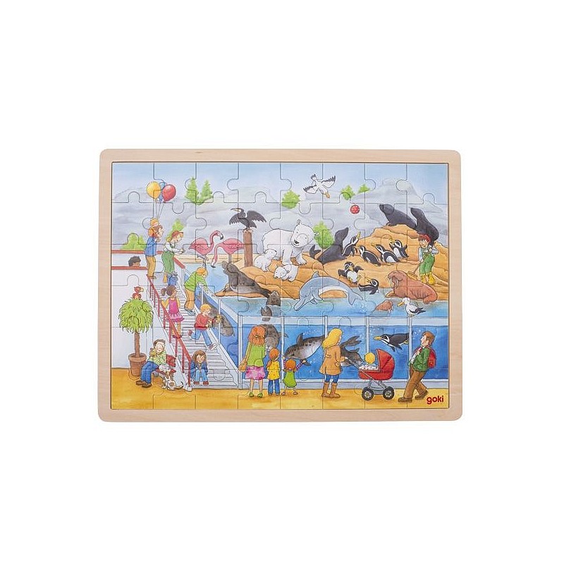 GOKI puidust puzzle Külasta loomaaias 57744