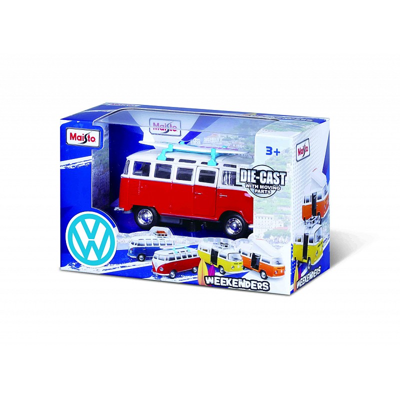 MAISTO DIE CAST 1:36 auto VW Van Samba, assort., 21237