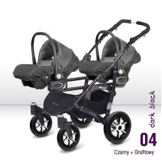 Auto-turvahäll BABYACTIVE Twinni DARK BLACK 1tk. -04 must