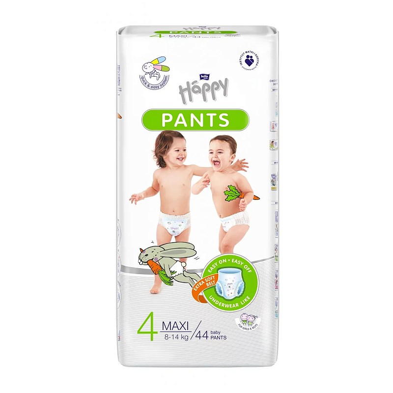 HAPPY Pants Maxi mähkmed suurus 4, 8-14kg. 44tk