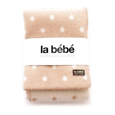 LA BEBE laste villane tekk/pleed 140x100cm - Eco Dots, Art.76993