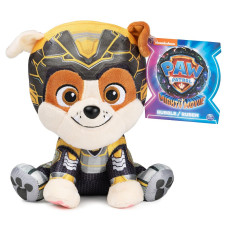 PAW PATROL Mighty Pups Movie Pehme mänguasi Rubble 15 cm 6068115