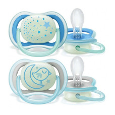 PHILIPS AVENT ULTRA AIR NIGHT silikoonist lutt 6-18m, 2tk. SCF376/21