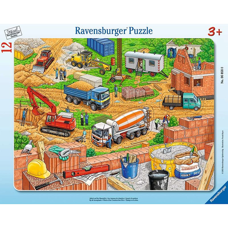 RAVENSBURGER Pusle raamis Work at the Construction Site 12tk. 3+ R 06058