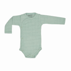 LODGER Romper Solid pikkade varrukatega bodi , suurus- 68 , RS 080 Silt Green