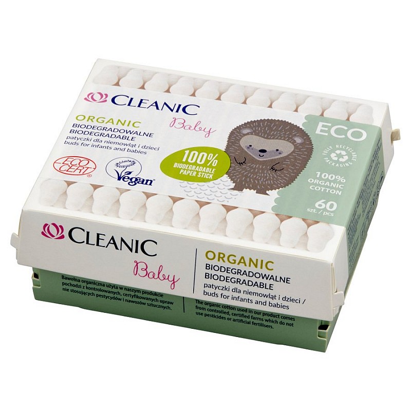 CLEANIC Baby ECO Organic Vatipulgad 60tk