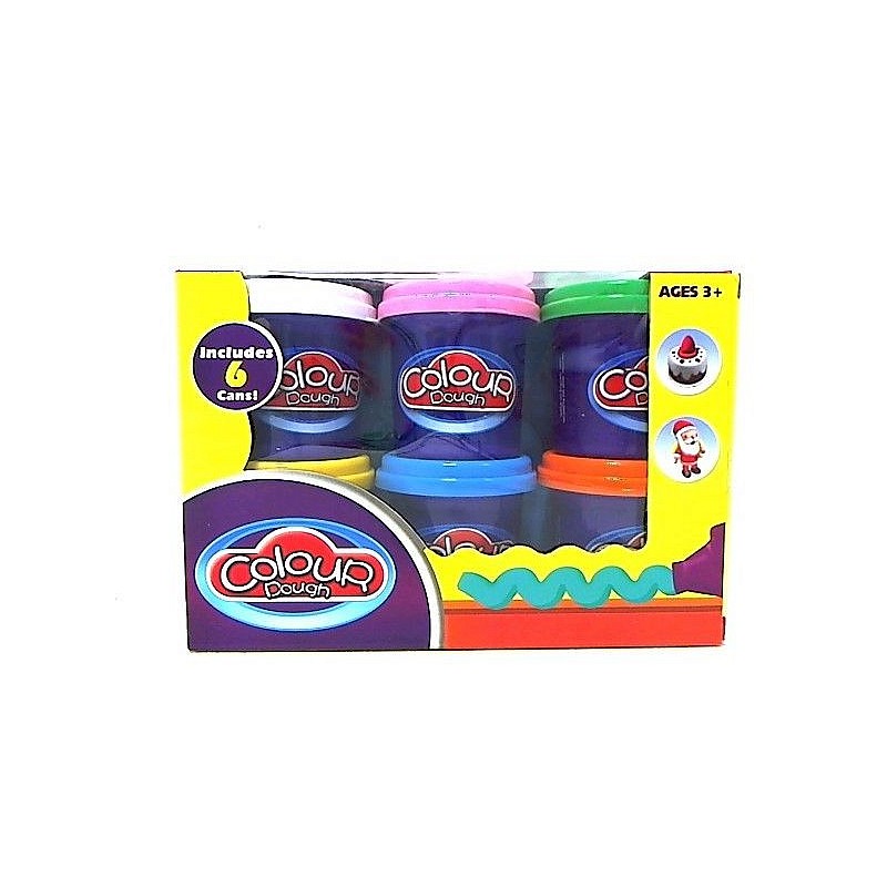 TASSO COLOUR DOUGH Пластилиновый комплект 6 цветов, 9207