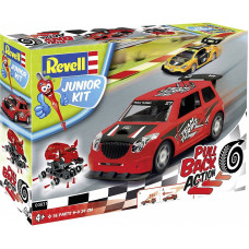 REVELL JUNIOR KIT  konstruktor  36 elem. Pull Back Rallye auto - red E00831