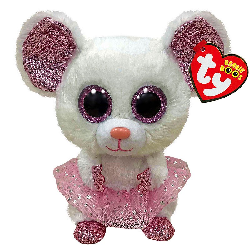 TY Beanie Boos Pehme mänguasi NINA white ballerina mouse TY36365 LÕPUMÜÜK