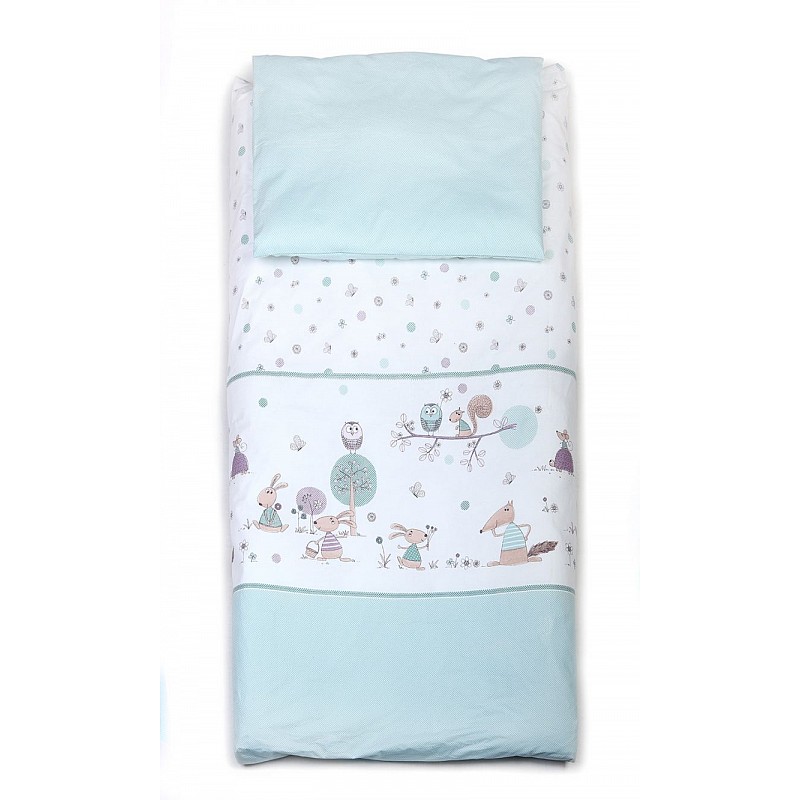 Yappy Kids Forest Story voodipesu 2 osaline 100x130см Soft Green