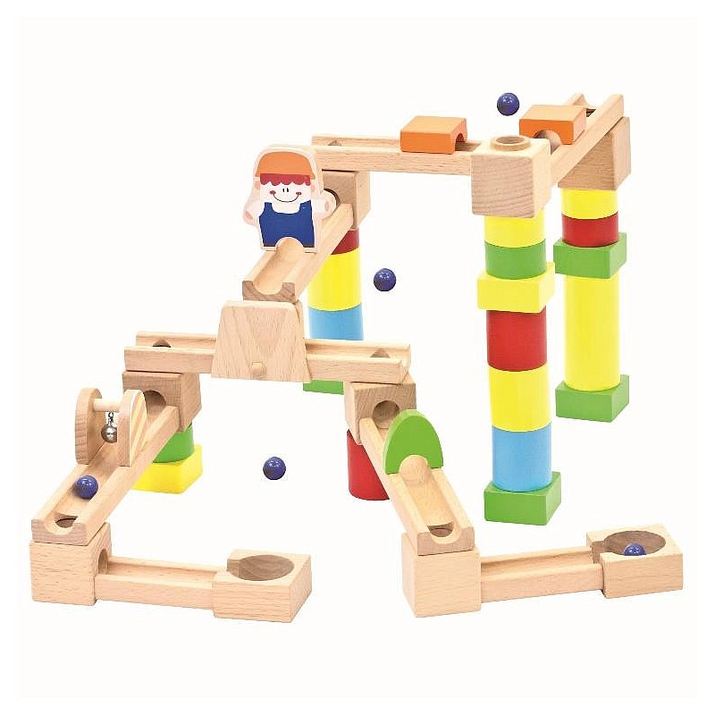 BINO puidust konstruktor Marble Run 40 elem. 36м+ 82071