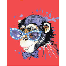 TSVETNOY diamond mosaiik 40x50cm Stylish Monkey, LG188e