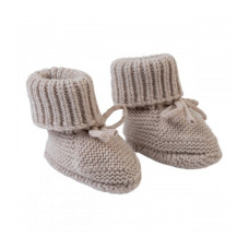 Lodger Slipper FOLKLORE meriinovillased sussid 0-6m., BEIGE SLM 630