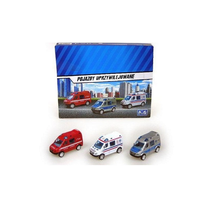 HIPO машинка Службы спасения 8см 1шт. 93356