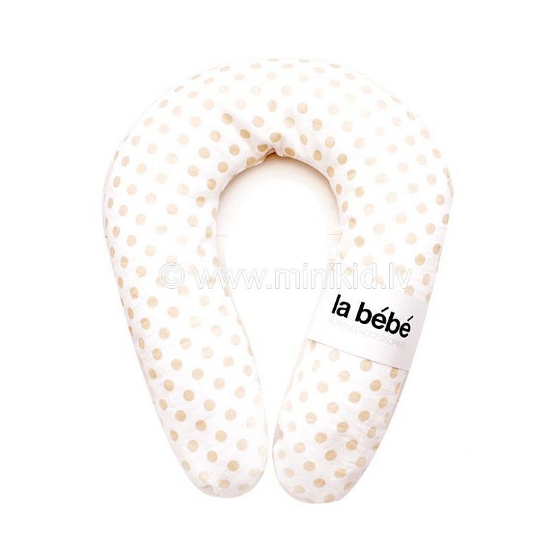 LA BEBE Snug hobuserauakujuline padi Milky Dots 20*70 cm 5190