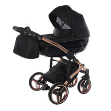 JUNAMA S LINE V3 Vanker -jalutuskäru 2in1, 03 BLACK + COPPER