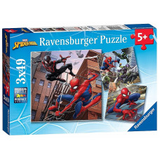 Ravensburger pusle  3x49 Spiderman R 08025