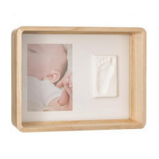 BABY ART DEEP FRAME WOODEN Käe- ja jalajälje valmistamise komplekt, 3601099200