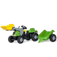 ROLLY TOYS haagisega traktor pedaalidega Rolly Kid X 023134 roheline