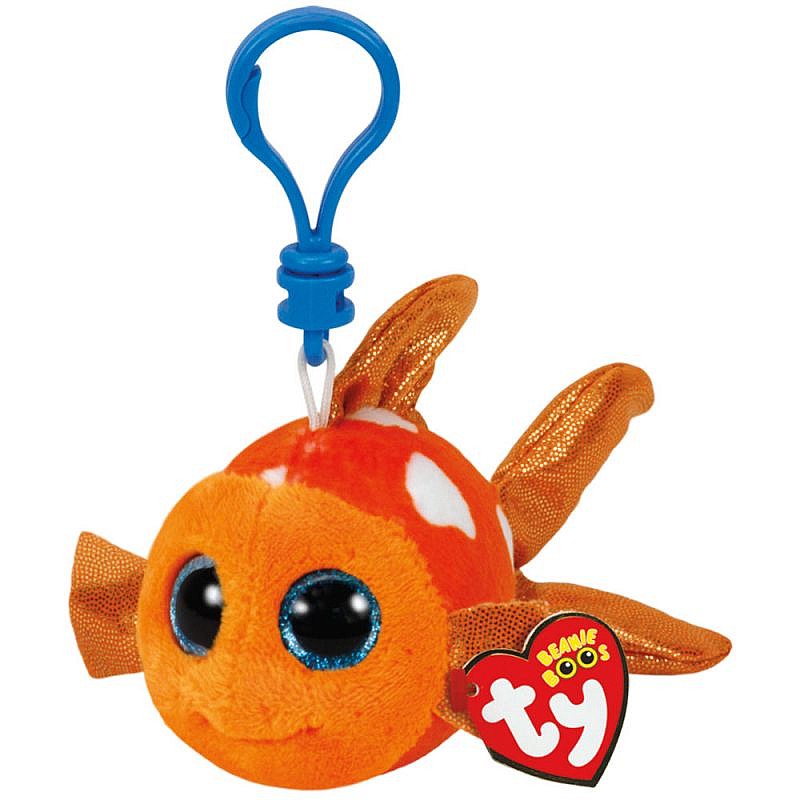 TY Beanie Boos Toy - võtmehoidja ORANGE KALA SAMI 8cm, TY35032