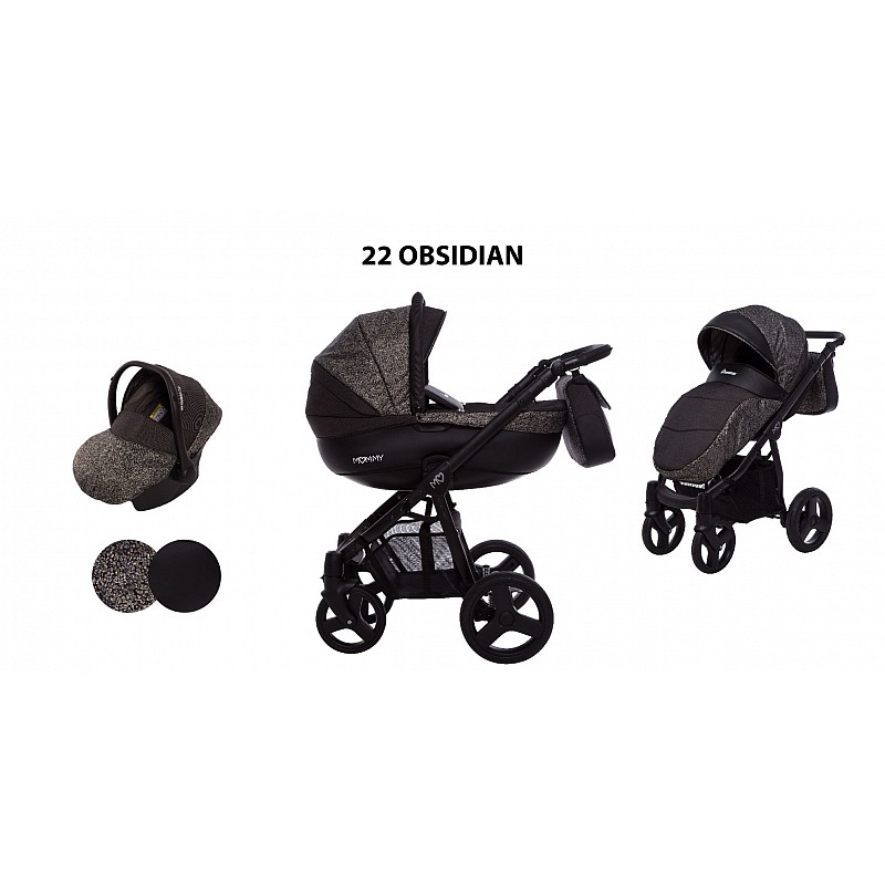 BABYACTIVE MOMMY Vanker-jalutuskäru  3in1, Obsidian 22