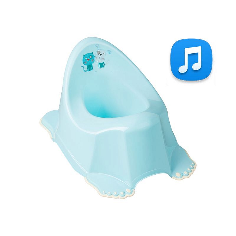 TEGA BABY DOG and CAT pissipott muusikaga, libisemiskindel PO-062 Light blue LÕPUMÜÜK