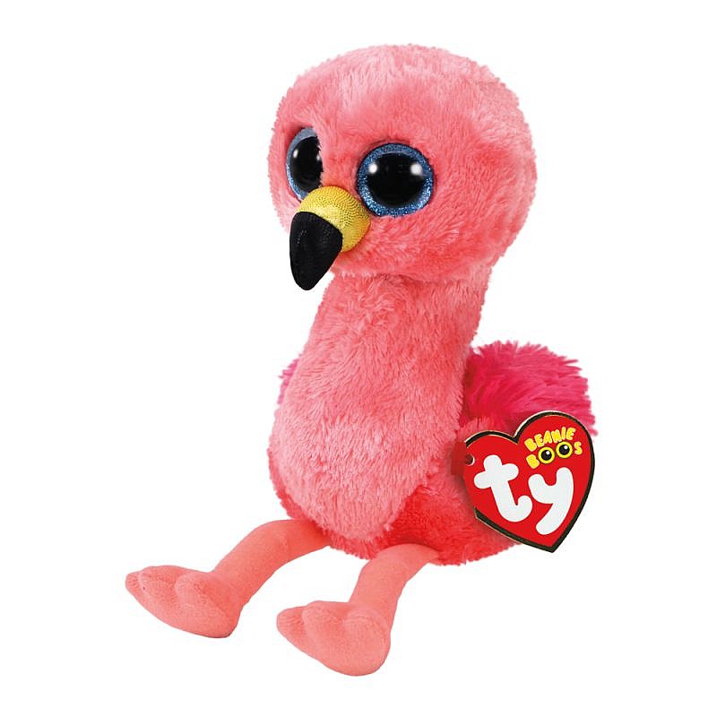 TY Beanie Boos Pehme mänguasi PINK FLAMINGO GILDA 15.5сm, TY36848 LÕPUMÜÜK