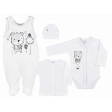 KOALA DARLING komplekt 4-osaline, suurus- 50 , 06-153 valge