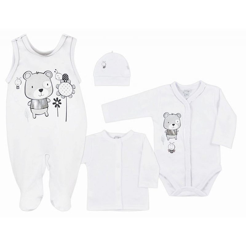 KOALA DARLING komplekt 4-osaline, suurus- 50 , 06-153 valge