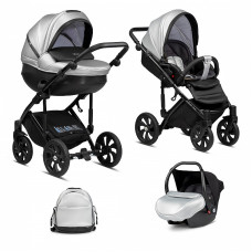 TUTIS MIMI STYLE Luxury vanker-jalutuskäru 3in1, 289 SILVER