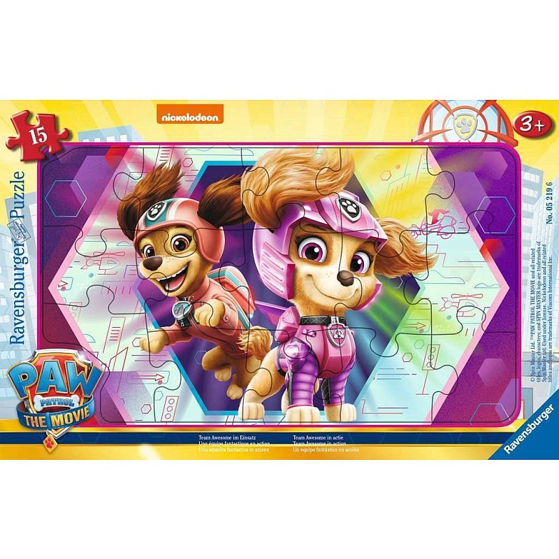 Ravensburger Pusle raamis Paw Patrol Movie 15tk. 3+ R 05219