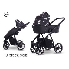 LONEX PAX  Vanker jalutuskäru 3in1,10 Black balls