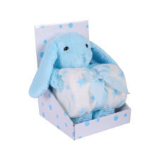 DUET BABY EASY CARE Tekk 75x100cm + Mänguasi 562 RABBIT sinine (745617)