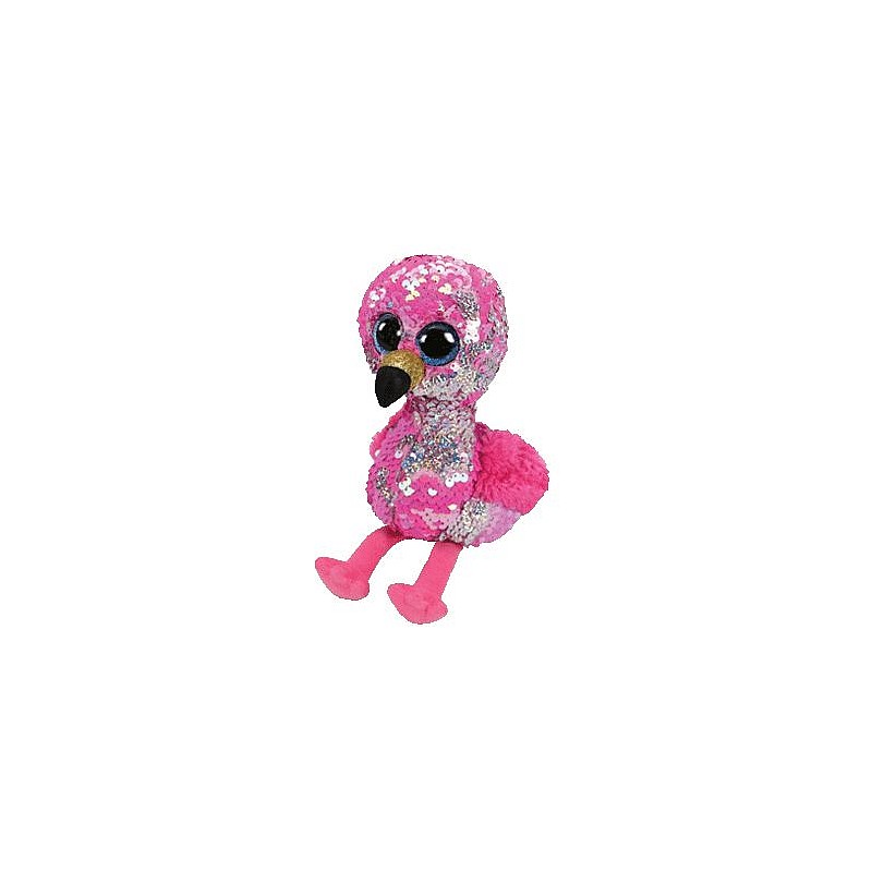 TY Flippables Мягкая игрушка PINKY SEQUIN FLAMINGO reg 15см, TY36267 LÕPUMÜÜK