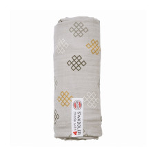 Lodger Swaddler Puuvillasest musliinist mähkmed 120x120cm MIST SWM 052