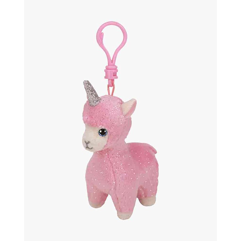 TY Beanie Boos Pehme mänguasi - võtmehoidja Pink Lama