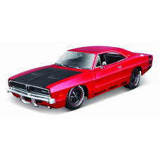 MAISTO DIE CAST 1:25 mudelauto 1969 Dodge Charger R/T, sortiment, 32537