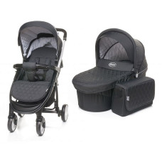 Vanker-jalutuskäru 2in1 4BABY ATOMIC  - BLACK