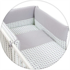 CEBABABY voodipesu komplekt 3 osa 135х100сm Diamonds & Circles