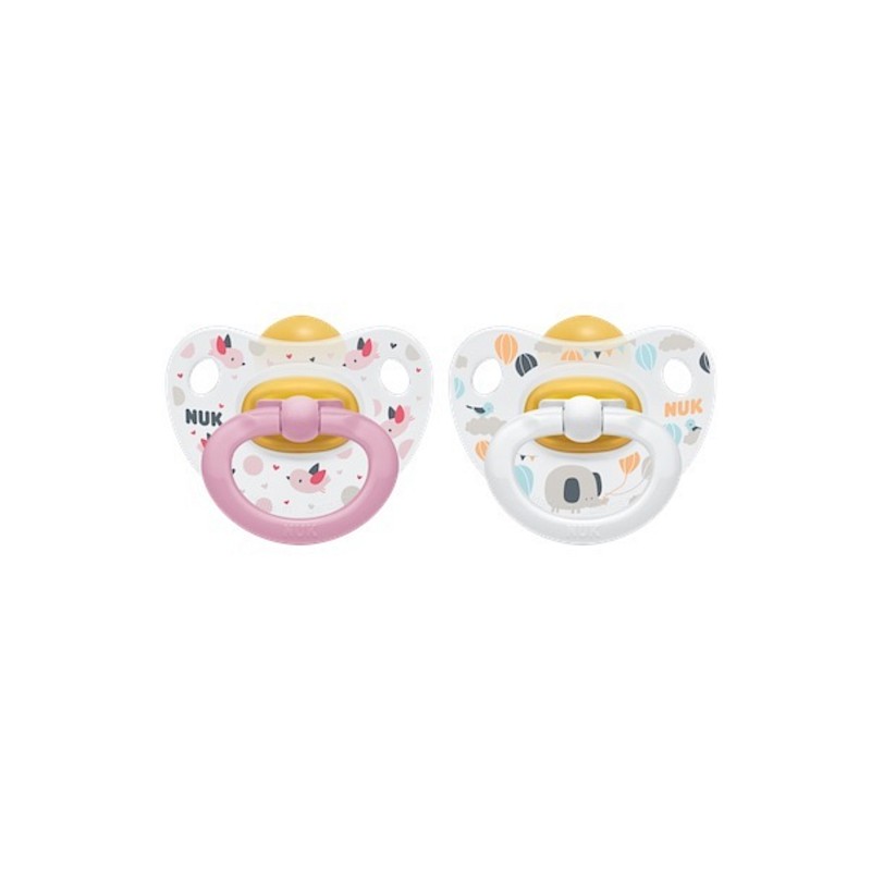 NUK Happy Days Lateks ortodontiliste lutt 2tk kujul. 6-18m 10733273  LÕPUMÜÜK