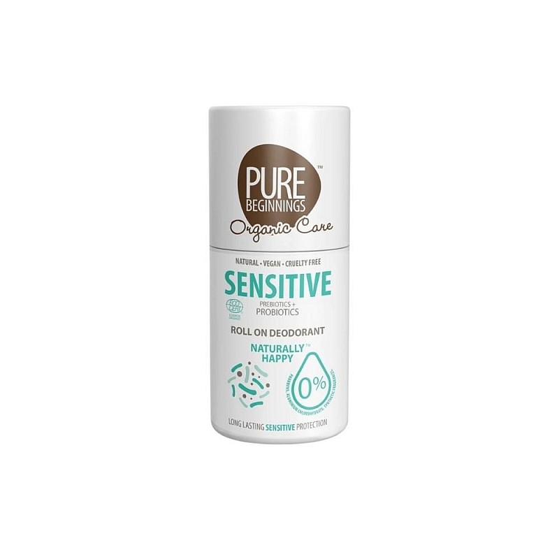 PURE BEGINNINGS looduslik pre- ja probiootikumidega deodorant roll-on tundlikule ja väga tundlikule nahale, 75ml RDSEN75