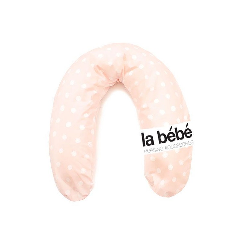 LA BEBE Rich Cotton Horseshoe Pink dots 30x175sm 74270